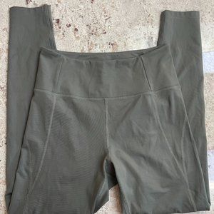 The Girlfriend Collective, High Rise Compressive Legging, Thyme, Size 10
